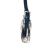 Fendi Calfskin Striped Shoulder Baguette Bag in White / Black - Image 5