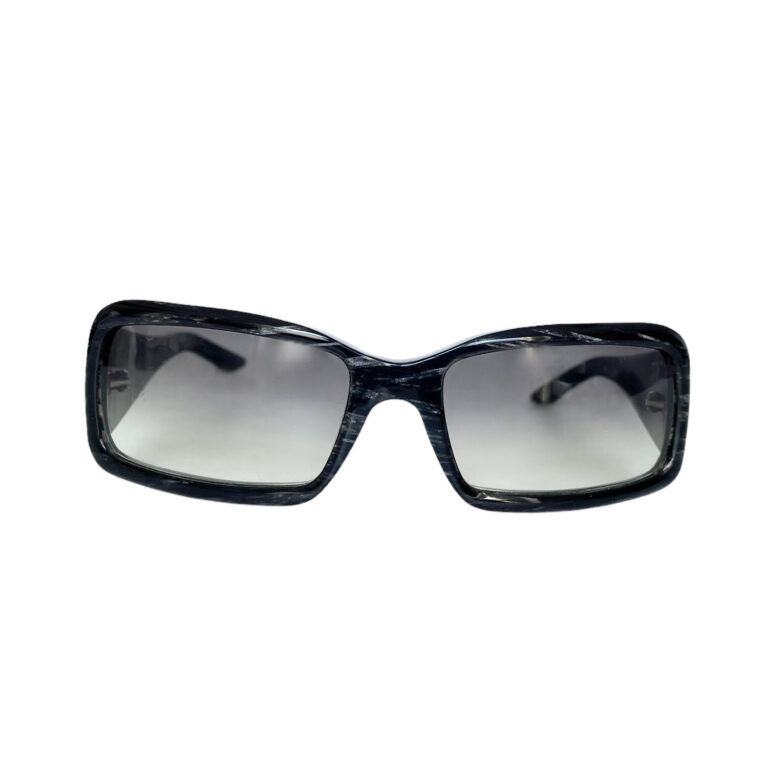 Miu Miu Diamante Logo Chunky Sunglasses in Black / Grey - Image 2