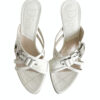 Dior Logo Flight Heels in White UK 4.5 - Image 4