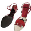 Miu Miu Rose Strappy Heels in Red UK 3 - Image 3