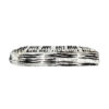 Fendi Calfskin Striped Shoulder Baguette Bag in White / Black - Image 4