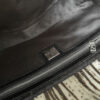 Fendi Calfskin Striped Shoulder Baguette Bag in White / Black - Image 6