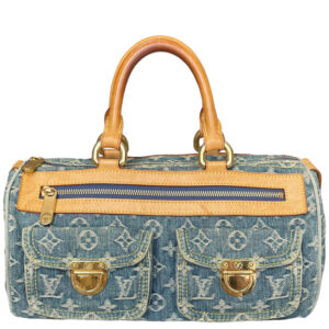 Vintage Louis Vuitton Monogram Denim Neo Speedy Bag in Blue | NITRYL