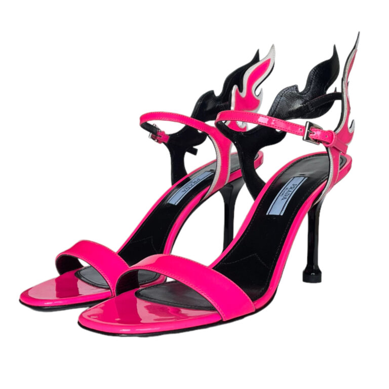 Prada Fire Flame Heels in Pink UK 4.5 | NITRYL