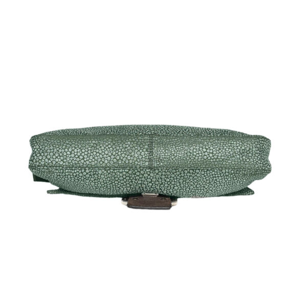 Fendi Metallic Shoulder Baguette Bag in Green / Silver - Image 5
