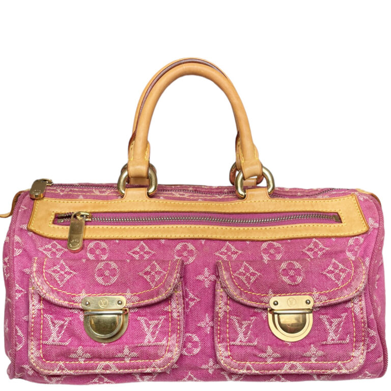 Vintage Louis Vuitton Monogram Denim Neo Speedy in Pink | NITRYL