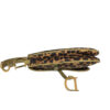 Dior Leopard Print Mini Saddle Bag in Brown / Green with Ostrich Skin Detailing - Image 5
