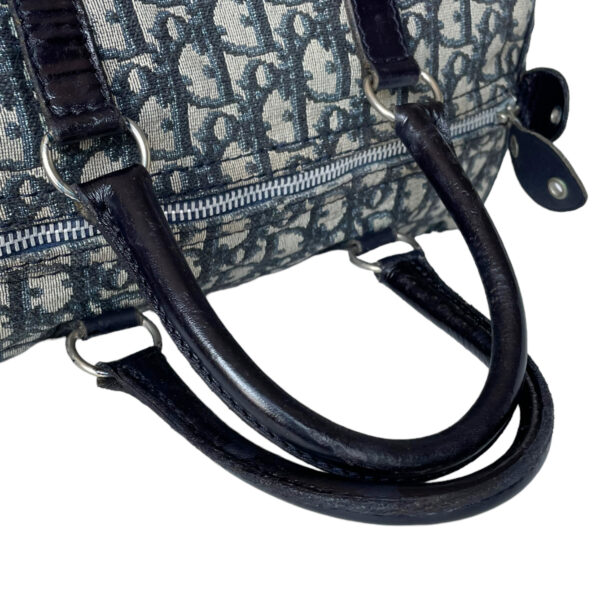 Dior Monogram 1980s Boston Bag in Navy - Image 6
