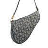 Dior Trotter Monogram Saddle Shoulder Bag in Navy / Gold - Image 2