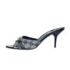 Gucci Monogram Heels in Grey / Black UK 5 - Image 3