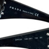 Prada Rimless Wraparound Sunglasses in Black - Image 4