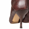 Gucci Monogram Heeled Boots in Brown / Gold UK 3 - Image 4