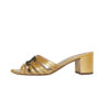 Chanel Logo Heels in Gold UK 4 - Image 4