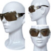 Dior Airspeed Oversized Wraparound Sunglasses in Khaki / Tortoiseshell Brown / Gold - Image 3