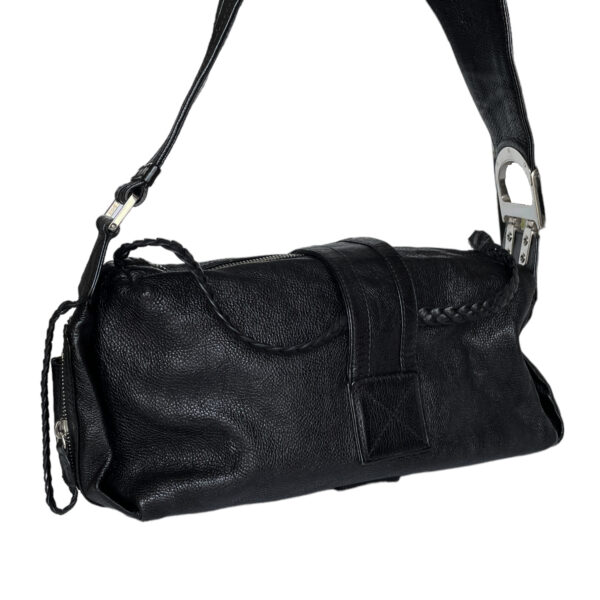 Dior Leather Flight Shoulder Bag in Black / Silver - Image 3