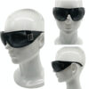 Chanel Logo Oversized Ski Sunglasses in Black / Silver - Image 4