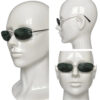 Chanel Rimless Oval Sunglasses in Black / Silver - Image 5