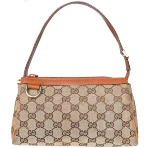 Vintage Gucci Mini Pochette Shoulder Bag in Beige / Tan | NITRYL