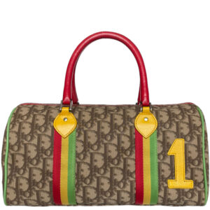 Vintage Dior Monogram Rasta Boston Bag in Brown / Multicolour | NITRYL