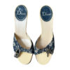 Dior Monogram Lock Heels in Blue UK 3 - Image 2