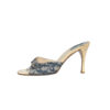 Dior Monogram Lock Heels in Blue UK 3 - Image 3