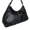 Gucci Monogram D Ring Leather Shoulder Bag in Black / Gold - Image 2