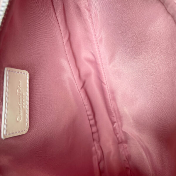 Dior Trotter Monogram Saddle Shoulder Bag in Baby Pink / White - Image 6