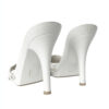 Dior Logo Heels in White / Silver UK 4 - Image 4