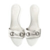 Dior Logo Heels in White / Silver UK 4 - Image 2
