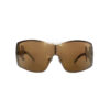 D&G Logo Wraparound Oversized Sunglasses in Gold / Brown - Image 2