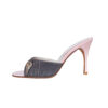 Dior Lock Denim Heels in Pink UK 4.5 - Image 4