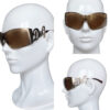 D&G Logo Wraparound Oversized Sunglasses in Gold / Brown - Image 4