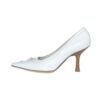 Chanel Bow Logo Heels in White / Gold UK 3.5 - Image 4