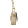 Fendi Monogram Metallic Glitter Shoulder Baguette Bag in Gold / Silver - Image 5