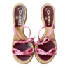 Chanel Ribbon Bow Satin Heels in Pink / Silver UK 4 Rare - Image 3