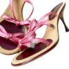 Chanel Ribbon Bow Satin Heels in Pink / Silver UK 4 Rare - Image 5