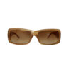 Prada Logo Wraparound Sunglasses in Beige / Tan - Image 2