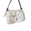 Fendi Rabbit Fur Mini Shoulder Baguette Bag in White / Beige - Image 4