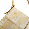 Fendi Monogram Metallic Glitter Shoulder Baguette Bag in Gold / Silver - Image 4