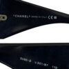 Chanel Diamante Logo Oversized Ski Sunglasses in Black / Silver - Image 3