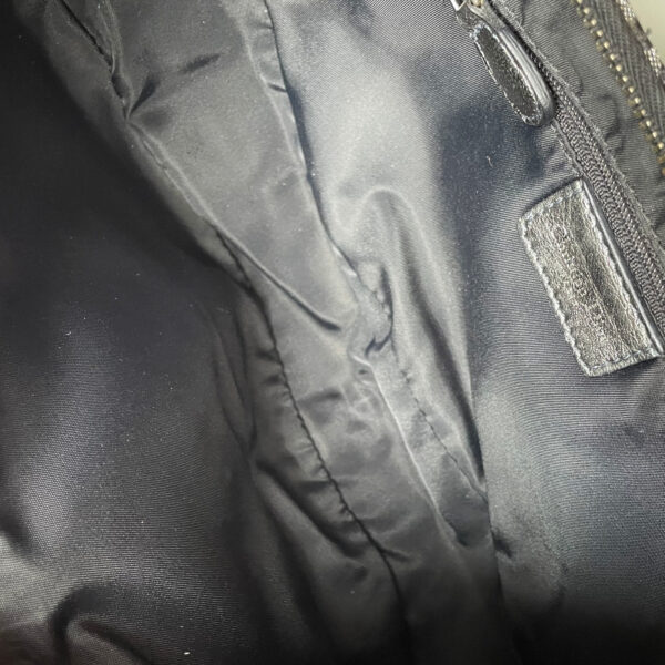 Dior Monogram Street Chic Half Moon Shoulder Bag in Black / Metallic Silver - Image 6