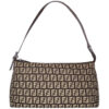 Vintage Fendi Monogram Shoulder Baguette Bag in Brown | NITRYL