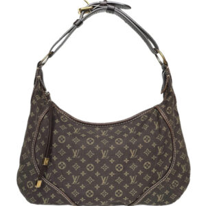 Vintage Louis Vuitton Monogram Denim Shoulder Bag in Brown / Gold | NITRYL