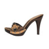 Dior Romantic Heart Logo Heels in Brown UK 3.5 - Image 3