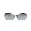 Chanel Logo Wraparound Sunglasses in Baby Pink / Silver - Image 2