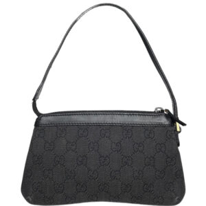 Vintage Gucci Monogram Mini Shoulder Bag in Black | NITRYL