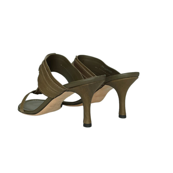 Dior Logo Heels in Khaki Green UK 5 - Image 4