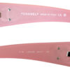 Chanel Logo Wraparound Sunglasses in Baby Pink / Silver - Image 3