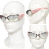 Chanel Logo Wraparound Sunglasses in Baby Pink / Silver - Image 4
