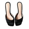 Louis Vuitton Monogram Satin Heels in Black UK 5 - Image 3